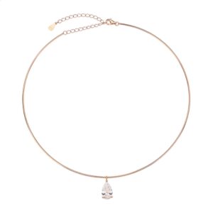 שרשרת קשיחה זירקון טיפה